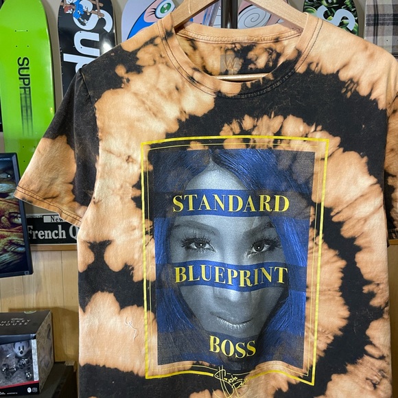 WWE Other - WWE Authentic Sasha Banks Standard Blueprint The Boss Men's Size Large Shirt